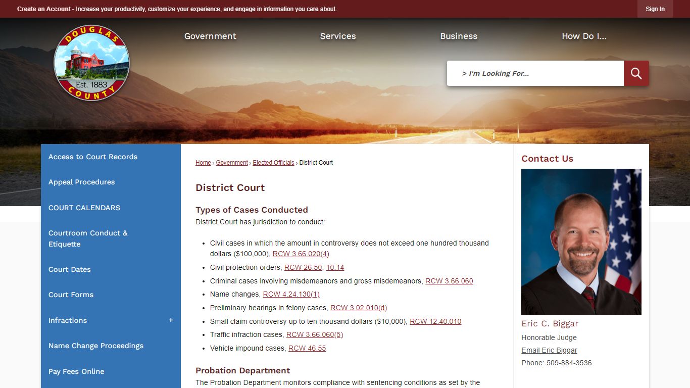 District Court | Douglas County, WA